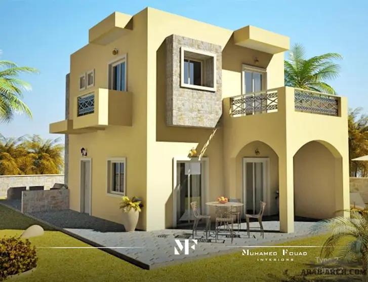 تصميم فيلا دورين 120 متر